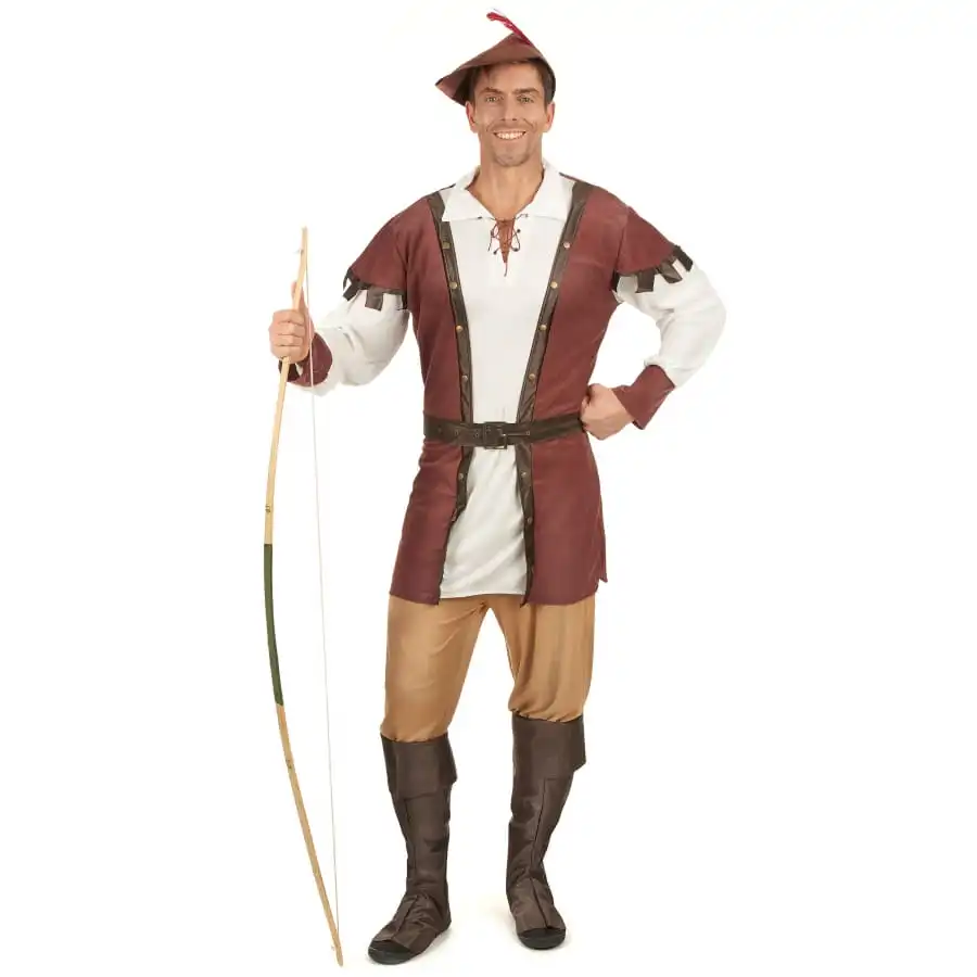 Costume D'archer Médiéval Pour Homme, Marron