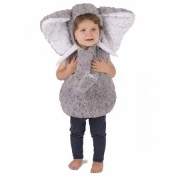 Costume D'éléphant Gris En Peluche Pour Enfant