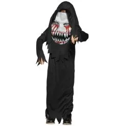 Costume De Démon Avec Visage Ensanglanté, Enfant