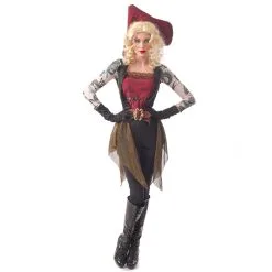 Costume De Femme Pirate Aux Bras Tatoués
