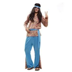 Costume De Hippie Bleu Pour Homme
