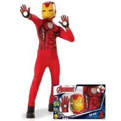 Costume De Iron Man Et Gants Pour Enfant, Coffret