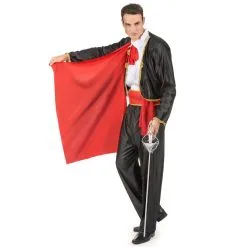 Costume De Matador Noir Et Rouge