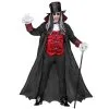 Costume De Noble Vampire Rouge Et Noir, Adulte