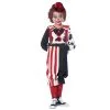 Costume De Petit Clown Rouge Et Noir