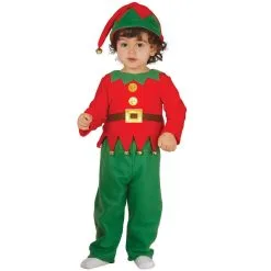 Costume De Petit Lutin De Noël Pour Tout Petit