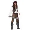 Costume De Pirate Avec Pantalon Ligné Marron