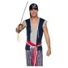 Costume De Pirate Gris Bleu Pour Homme