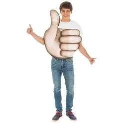 Costume De Smiley Pouce En L'air Pour Adulte