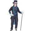 Costume De Vampire Des Années 1800 Bleu Et Noir
