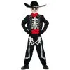 Costume Dia De Los Muertos Pour Enfant, Rouge Noir