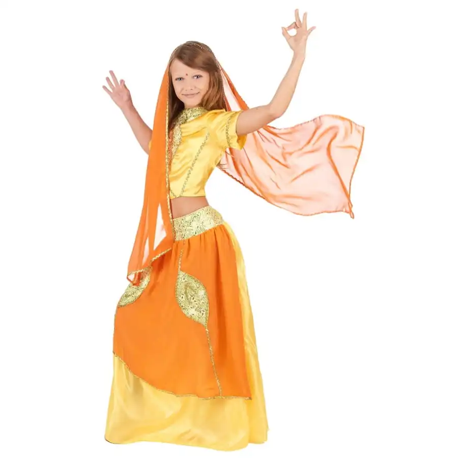 Costume Orange Petite Danseuse De Bollywood – Image 2