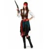 Costume Rayé Noir Bleu Dame Pirate Grande Taille