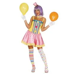Costume Robe Pastel De Femme Clown