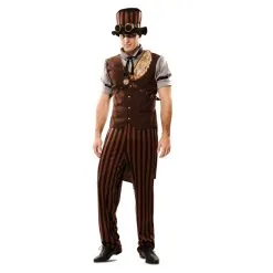 Costume Steampunk Marron Pour Homme