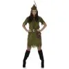 Costume Vert Kaki De Femme Des Bois