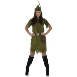 Costume Vert Kaki De Femme Des Bois