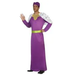 Costume Violet De Roi Mage Pour Adulte