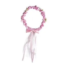 Couronne De Petites Fleurs Roses Pour Enfant