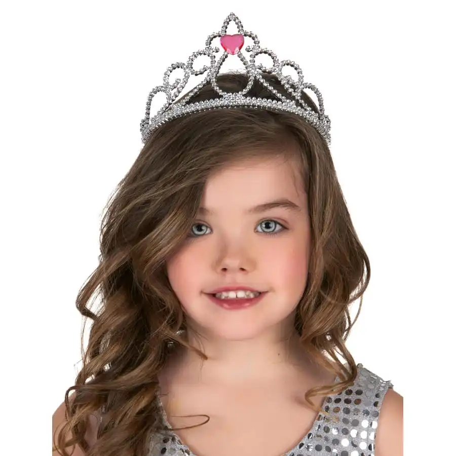 Couronne De Princesse Avec Pierre Coeur Centrale – Image 2