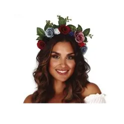 Couronne De Roses Multicolores Sur Serre-tête