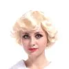 Courte Perruque Blonde Style Vintage