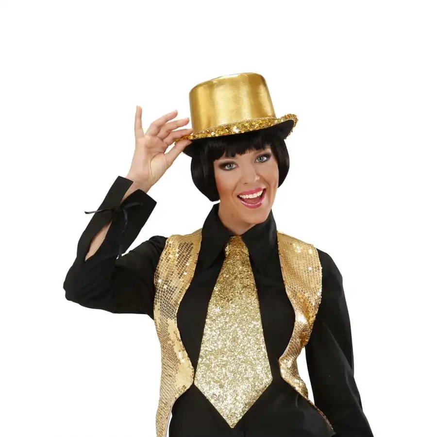 Cravate Paillette Or – Image 3