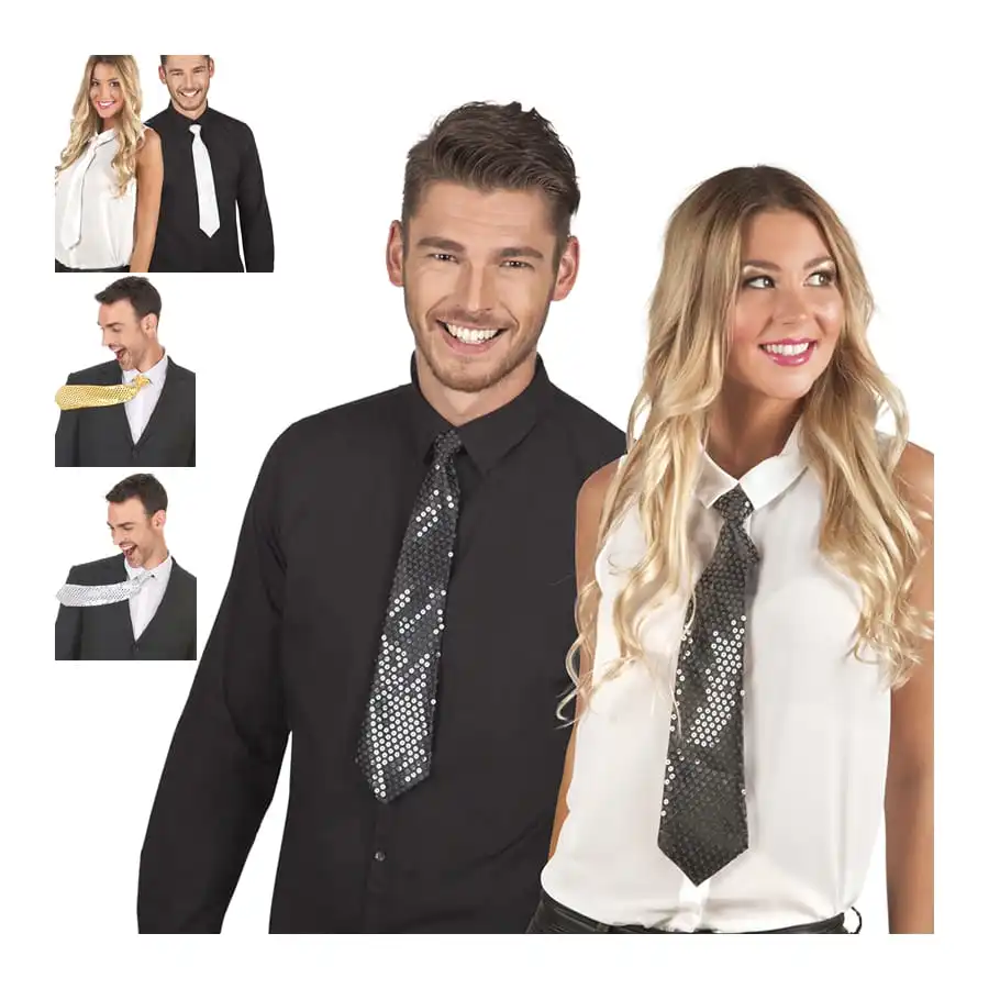 Cravate Recouverte De Sequins