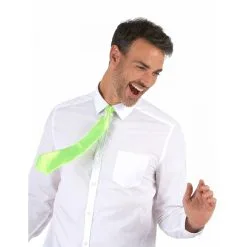 Cravate Verte Fluo, Attache élastique