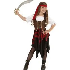 Déguisement Corset Marron De Pirate Enfant