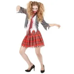 Déguisement D'écolière Zombie Pour Femme