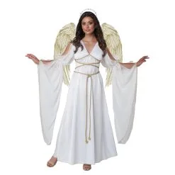 Déguisement De Femme Ange Blanc Version Luxe