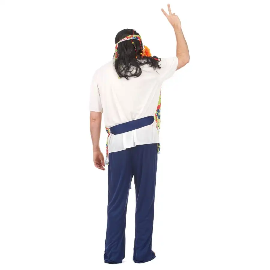 Déguisement De Hippie Avec Pantalon Bleu – Image 3