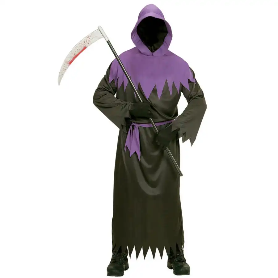 Déguisement De La Mort Violet Et Noir Pour Adulte – Image 2