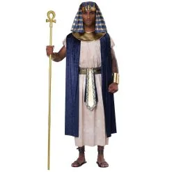 Déguisement De Pharaon Bleu Blanc Pour Homme
