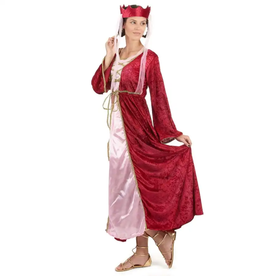 Déguisement De Reine Médiévale Imitation Velours – Image 3