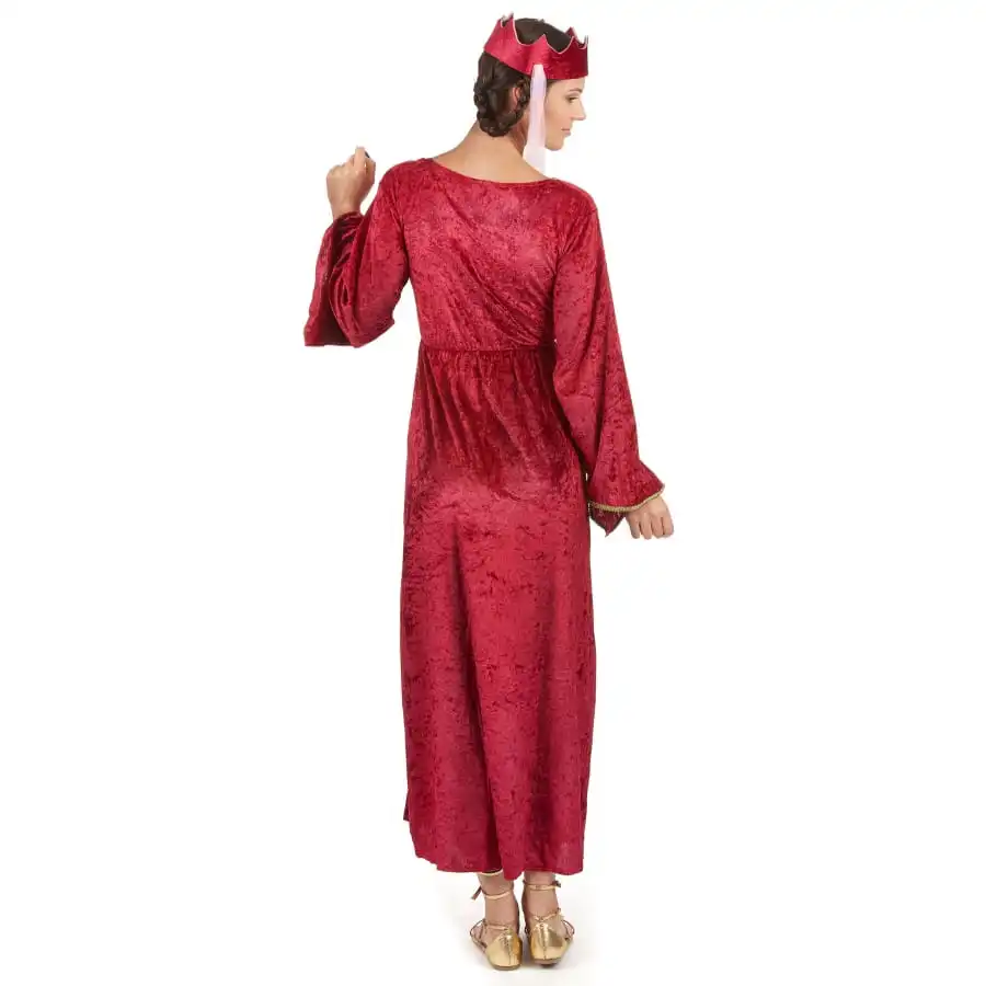 Déguisement De Reine Médiévale Imitation Velours – Image 4