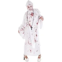 Déguisement Halloween De Religieuse Tachée De Sang