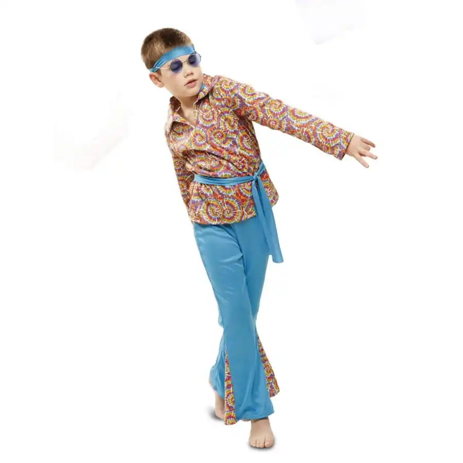 Déguisement Hippie Pour Garçon, Motifs Tie And Dye – Image 2