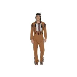Déguisement Indien Natif Marron Adulte