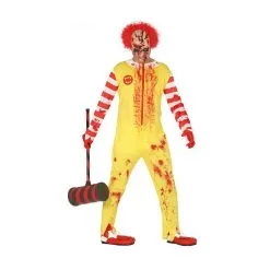 Déguisement Jaune De Clown Tueur Ensanglanté