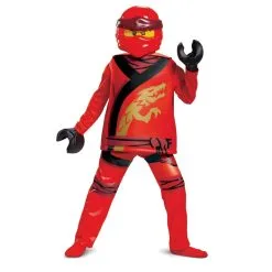 Déguisement Lego Kai Ninjago Enfant, Deluxe