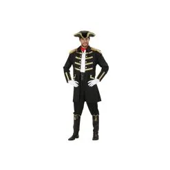 Déguisement Noir Et Doré De Capitaine Pirate