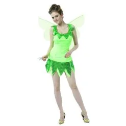 Déguisement Pailleté De Fée Verte Pour Femme