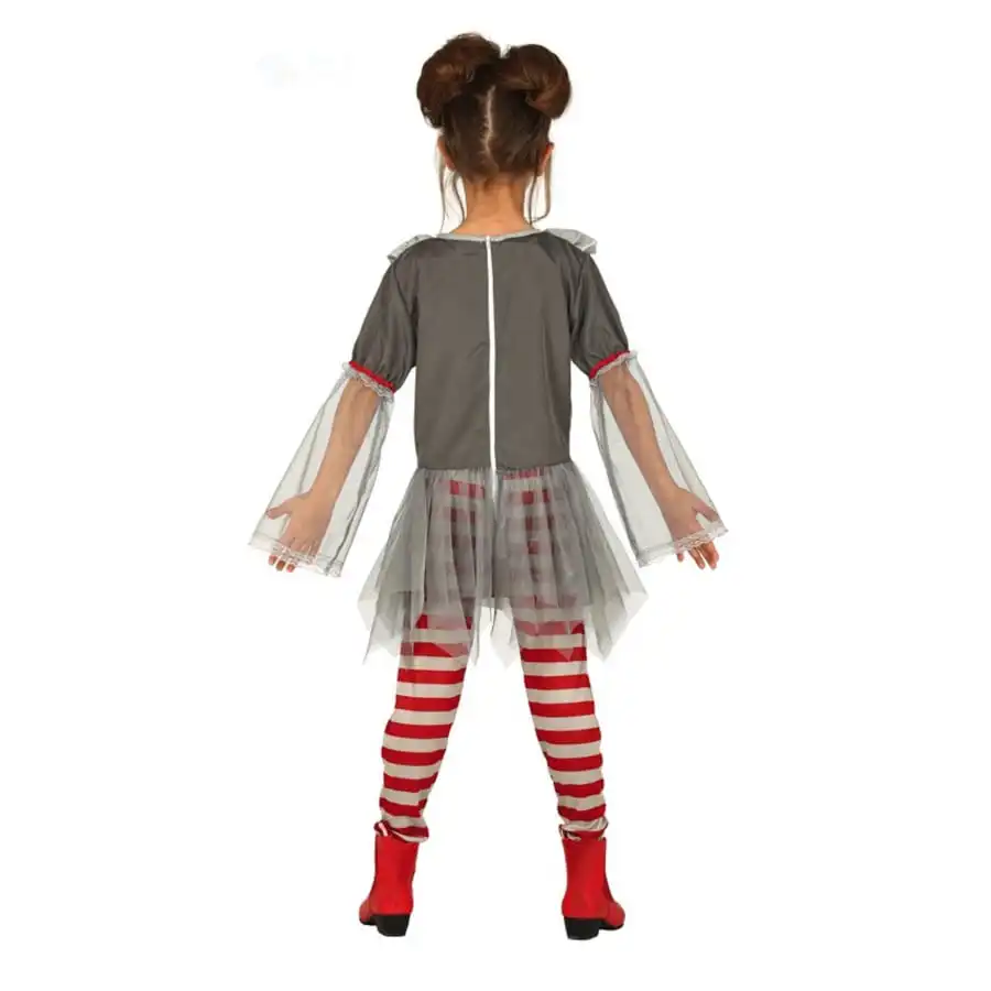 Déguisement Rétro De Clown Sinistre Pour Fille – Image 2