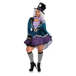 Déguisement Robe Chapelier Fou Grande Taille
