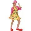 Déguisement Robe Courte De Clown à Pois Colorés