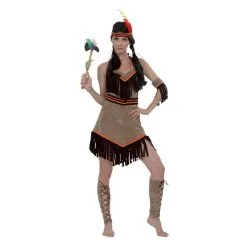 Déguisement Robe D'indienne Dos Nu à Franges