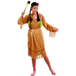 Déguisement Robe D'indienne Marron Pour Femme