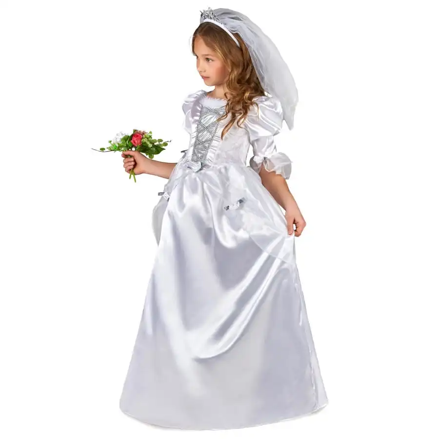 Déguisement Robe De Mariée Pour Petite Fille – Image 2